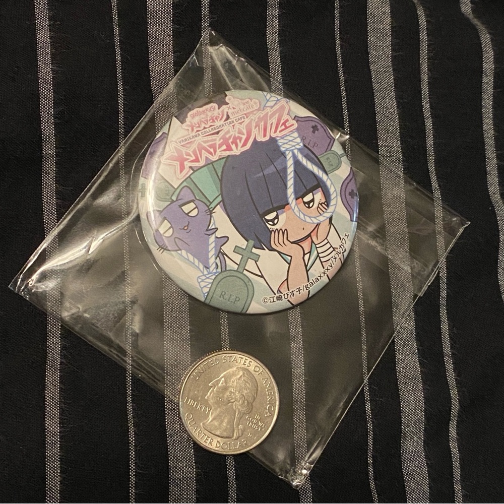 galaxxxy mel cafe yamikawa Yami Kawaii Anime Can Badge Button Pin - Picture 3 of 6